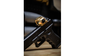 Image of ZeroTech Optics Trace H.A.L.O 1x28mm Enclosed Micro Reflex Red Dot Sight, 3 MOA Dot, Flat Dark Earth, TRAE28-FDE