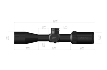Image of ZeroTech Optics Vengeance Rifle Scope, 3-12x40mm, 1 inch Tube, Second Focal Plane, Duplex Reticle, Black, VG3124