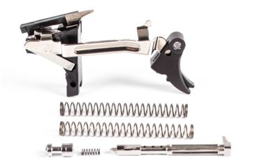 Image of ZEV Technologies Fulcrum Adjustable Ultimate Pistol Trigger, Glock 17/17L/19/19C/26/34, Curved, 3lb, Black/Black, FUL-ADJ-ULT-9-B-B