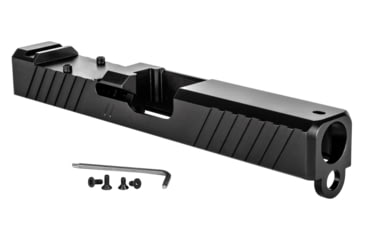 Image of ZEV Technologies Z19 Duty Glock 19 9mm Stripped Pistol Slide, Glock 19 Gen 1-3, RMR Cut, Black, SLD-Z19-3G-DUTY-RMR-B