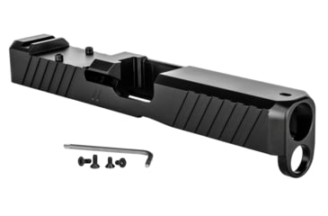 Image of ZEV Technologies Z19 Duty Glock 19 9mm Stripped Pistol Slide, Glock 19 Gen 5, RMR Cut, Black, SLD-Z19-5G-DUTY-RMR-B