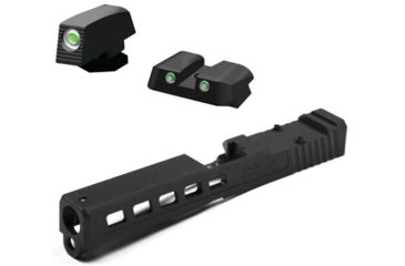 Image of ZEV Technologies Dragonfly Black G17 Absolute Cowitness W/ Hiviz Tritium Nitesight Set Green W/White Outline
