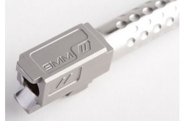Image of ZEV Technologies ZEV Dimpled Match Grade Threaded Barrel 1/2x28 TPI For Glock 17 9mm 4.49 Inch Barrel Stainless Steel Finish