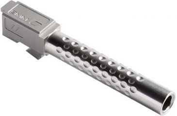 Image of ZEV Technologies ZEV Dimpled Match Grade Threaded Barrel 1/2x28 TPI For Glock 17 9mm 4.49 Inch Barrel Stainless Steel Finish