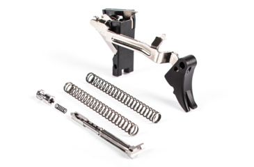 Image of ZEV Technologies Fulcrum .45 Adjustable Glock Trigger Upgrade Ultimate Kit, 1st-3rd Gen, Black FUL-ADJ-ULT-45-B-B