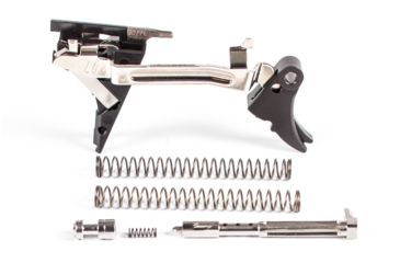 Image of ZEV Technologies Fulcrum 9mm Adjustable Glock Trigger Upgrade Ultimate Kit, 4th Gen, Black FUL-ADJ-ULT-4G9-B-B