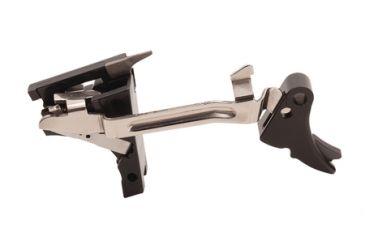 Image of Zev Technologies Fulcrum Drop In Trigger Kit Black Trigger Pad With Black Safety For Gen 1/2/3 Glock 22/23/24/27/31/32/33/35