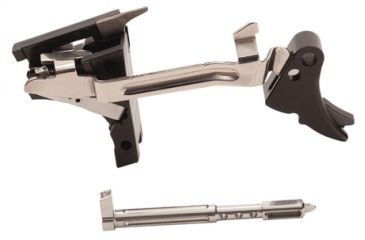 Image of Zev Technologies Fulcrum Ultimate Trigger Kit Black Trigger Pad With Black Safety For Gen 1/2/3 Glock 22/23/24/27/31/32/33/35