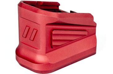 Image of ZEV Technologies Glock 17 9mm Luger +5 Round Pistol Magazine Extension, Red, 5, BPAD-EXT-GLK-5-R