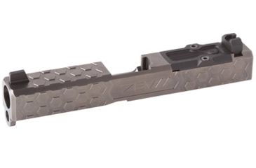 Image of ZEV Technologies Hex Gen 4 G19 Absolute Co-witness RMR Cut Complete Slide w/ Cover, Sights, RMR Cover Plate And Zev Upper Parts Kit, Gray, ZT-Z19-4G-HEX-RMR-GRY