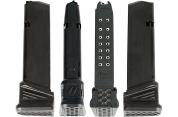 Image of ZEV Technologies Polymer Glock 17 +5 Rounds Pistol Magazine Extension, Black, 5, BPAD-G17-5-B