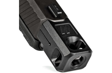 Image of ZEV Technologies PRO Compensator Glock V2 for Gen5 Slides, 1/2x28 Threading, Black, 9mm, COMP-PRO-V2-5G-B
