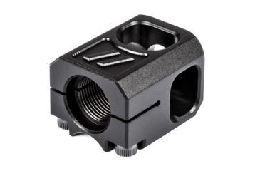 Image of ZEV Technologies PRO Glock V2 Compensator, 9mm, 1/2x28 Thread, Black, COMP-PRO-V2-B