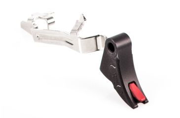Image of ZEV Technologies PRO Curved Face Trigger Bar Kit, Black/Red, Small CFT-PRO-BAR-SM-B-R