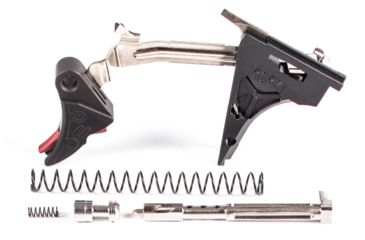 Image of ZEV Technologies PRO Curved Face Trigger Ultimate Kit, 4th Gen, 9mm, Black/Red CFT-PRO-ULT-4G9-B-R