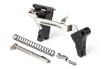 Image of ZEV Technologies PRO Flat Face Glock Ultimate Kit Trigger, 1-3 Gen, 9mm, G26, G19, G17, G34, G17L, Blk/Blk, FFT-PRO-ULT-3G9-B-B