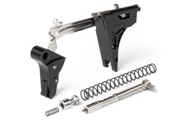 Image of ZEV Technologies PRO Flat Face Glock Ultimate Kit Trigger, 4th Gen, 9mm, G26, G19, G17, G34, Blk/Blk, FFT-PRO-ULT-4G9-B-B