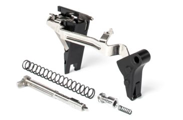 Image of ZEV Technologies PRO Flat Face Glock Ultimate Kit Trigger, 4th Gen, 9mm, G26, G19, G17, G34, Blk/Blk, FFT-PRO-ULT-4G9-B-B