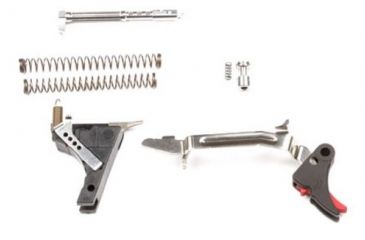 Image of ZEV Technologies Tactical Fulcrum Trigger Ultimate Kit,1-3 Gen,9mm,Black/Red FUL-ULT-9-PRO.B-R