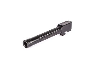 Image of ZEV Technologies Glock 17 Gen5 9mm Luger Optimized Match Threaded Pistol Barrel, 5.06in, 1-14 Twist, 1/2x28, Black DLC, BBL-17-OPT-5G-TH-DLC
