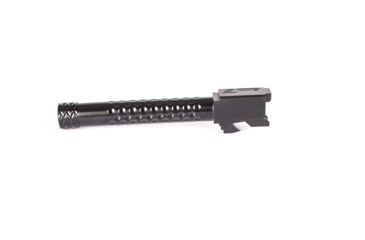 Image of ZEV Technologies V2 Match Barrel, Glock 17 Gen5, 1/2x28 Threading, DLC, Black BBL-17-V2-5G-TH-DLC