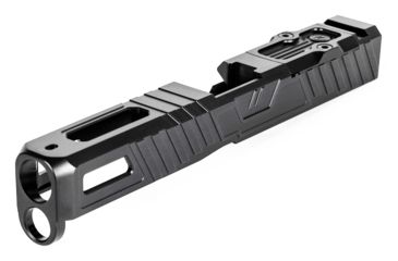 Image of ZEV Technologies Z17 Omen Stripped Slide w/RMR Cover Plate, Glock 17 Gen5, Black, SLD-Z17-5G-OMEN-RMR-DLC
