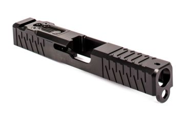 Image of ZEV Technologies Z19 Enhanced SOCOM 3rd Gen Glock DPP Striped Slide Kit, Black SLD.KIT-Z19-3G-ESOC-DPP-DLC