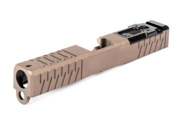 Image of ZEV Technologies Z19 Enhanced SOCOM 3rd Gen Glock DPP Striped Slide Kit, FDE SLD.KIT-Z19-3G-ESOC-DPP-FDE