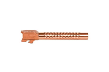 Image of ZEV Technologies ZEV Optimized Match Glock 34 Gen5 9mm Threaded Pistol Barrel, 1-14 Twist, 1/2x28, PVD, Bronze, BBL-34-OPT-5G-TH-BRZ