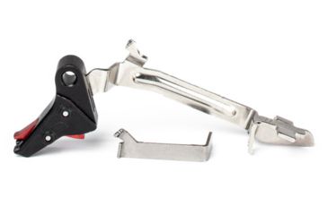 Image of ZEV Technologies PRO Glock Pistol Trigger Bar Kit, Glock 17/17L/19/22/23/26/27/31/32/33/34, Flat, Black/Red, FFT-PRO-BAR-SM-B-R