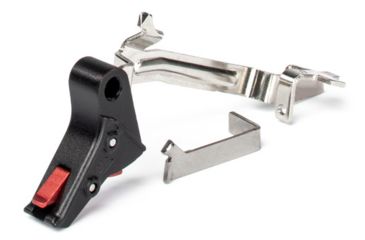 Image of ZEV Technologies ZEV PRO Flat Face Trigger Bar Kit, Small, Black/Red FFT-PRO-BAR-SM-B-R
