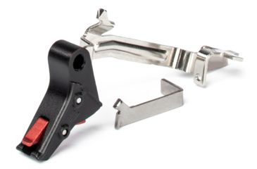 Image of ZEV Technologies ZEV PRO Flat Face Trigger Bar Kit, Small, Black/Red FFT-PRO-BAR-SM-B-R