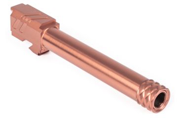 Image of ZEV Technologies Glock 17 Gen1-4 9mm Luger PRO Match Grade Threaded Pistol Barrel, 1-10 Twist, 1/2X28, Bronze PVD, BBL-17-PRO-TH-BRZ