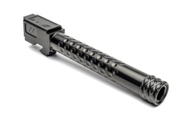 Image of ZEV Technologies Glock 17 Gen 1-4 9mm Luger Optimized Match Threaded Pistol Barrel, 5.06in, 1-14 Twist, 1/2x28, Black DLC, BBL-17-OPT-TH-DLC