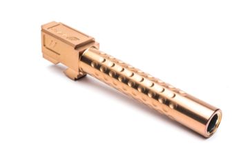 Image of ZEV Technologies Glock 17 Gen 1-4 9mm Luger Optimized Match Non-Threaded Pistol Barrel, 1-14 Twist, Bronze PVD, BBL-17-OPT-BRZ