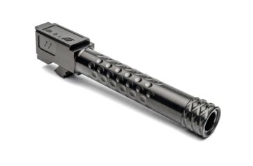 Image of ZEV Technologies Glock 19 Gen 1-5 9mm Luger Optimized Match Threaded Pistol Barrel, 5.06in, 1-14 Twist, 1/2x28, Black DLC, BBL-19-OPT-TH-DLC