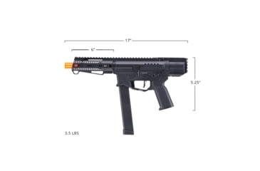 Image of Zion Arms Zion Arms R&amp;D Precision Licensed PW9 Mod 0 Airsoft Rifle, Black, ZA-PW9-SB
