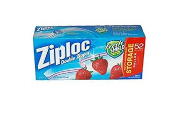 Image of Zip Lock Double Zipper Gallon Storage Bags, 52 Count 2160510