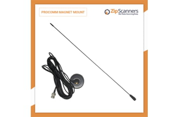 Image of Zip Scanners ProComm Vehicle Magnet Mount Antenna, JBC290BNC