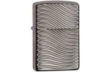 Image of Zippo Armor Black Ice Deep Carve Lighter, Sleek Design 9000761