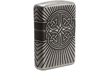 Image of Zippo Armor 'Celtic Cross Design Lighter w/ Box 29667