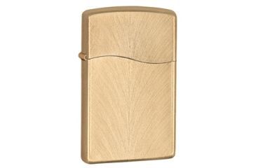 Image of Zippo Blu Premium Butane Lighter, Golden Wheat, BLU2, Brushed Gold-Plated 30208