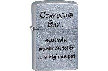 Image of Zippo Confusius Say Man Pot St Lighter ZO28459