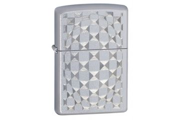 Image of Zippo Cut Glass Classic Style Lighter, Satin Chrome 24013