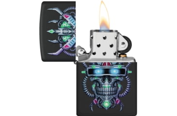 Image of Zippo Cyber Skull Design Lighter