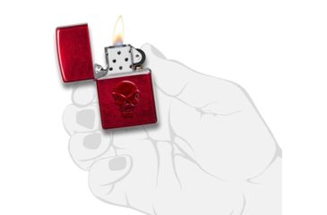 Image of Zippo Doom Pocket Lighter, Red, 21186