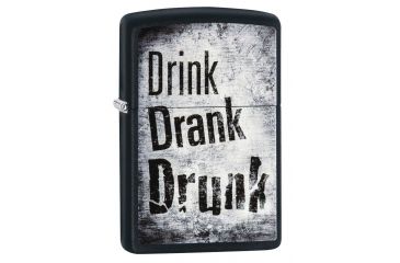 Image of Zippo Drink Drank Drunk Pocket Lighter, 29618