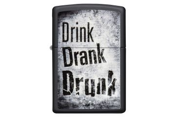 Image of Zippo Drink Drank Drunk Pocket Lighter, 29618