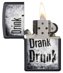 Image of Zippo Drink Drank Drunk Pocket Lighter, 29618