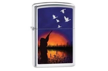 Image of Zippo Duck Hunting Lighter, High Polish Chrome 29076